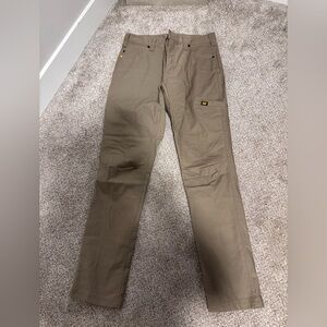 Women’s Tan CAT Pants Caterpillar work pants size 6/32